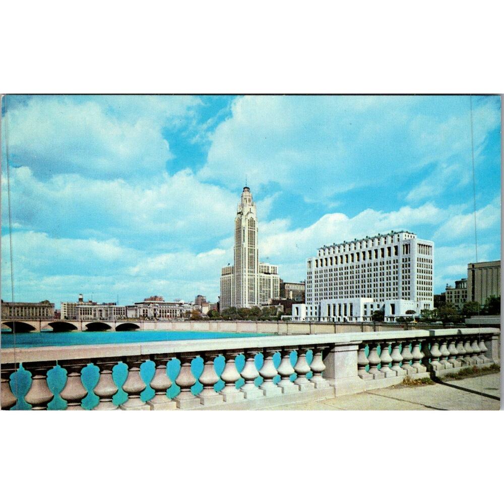 Civic Center in Columbus OH Vintage Postcard SP17-27